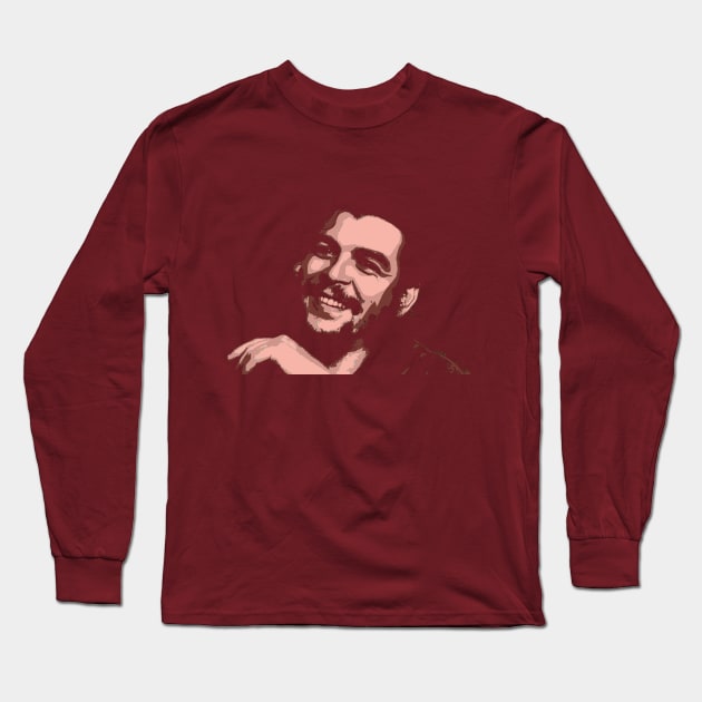Che Guevara Long Sleeve T-Shirt by Mananya